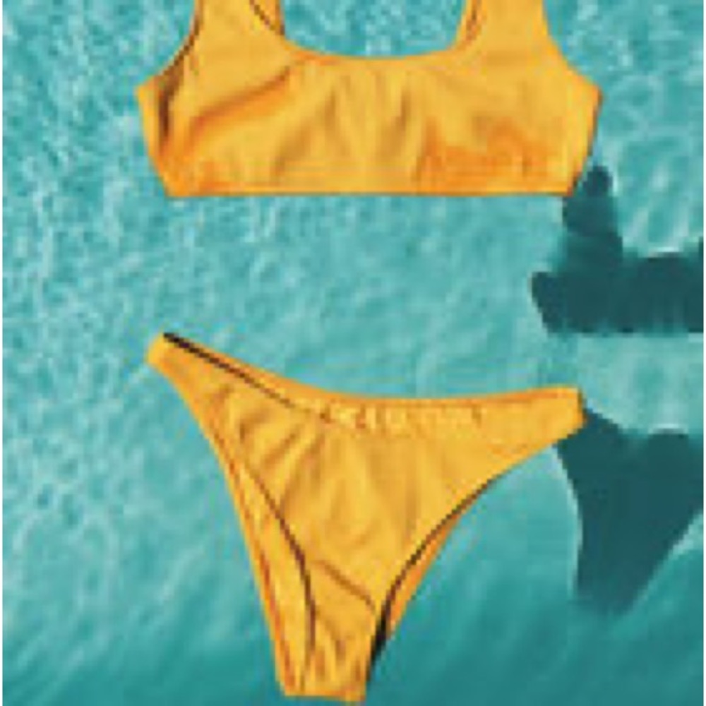LA Hearts by PacSun Marigold Yellow Bikini Bottom - size Medium